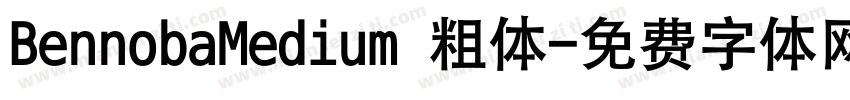 BennobaMedium 粗体字体转换